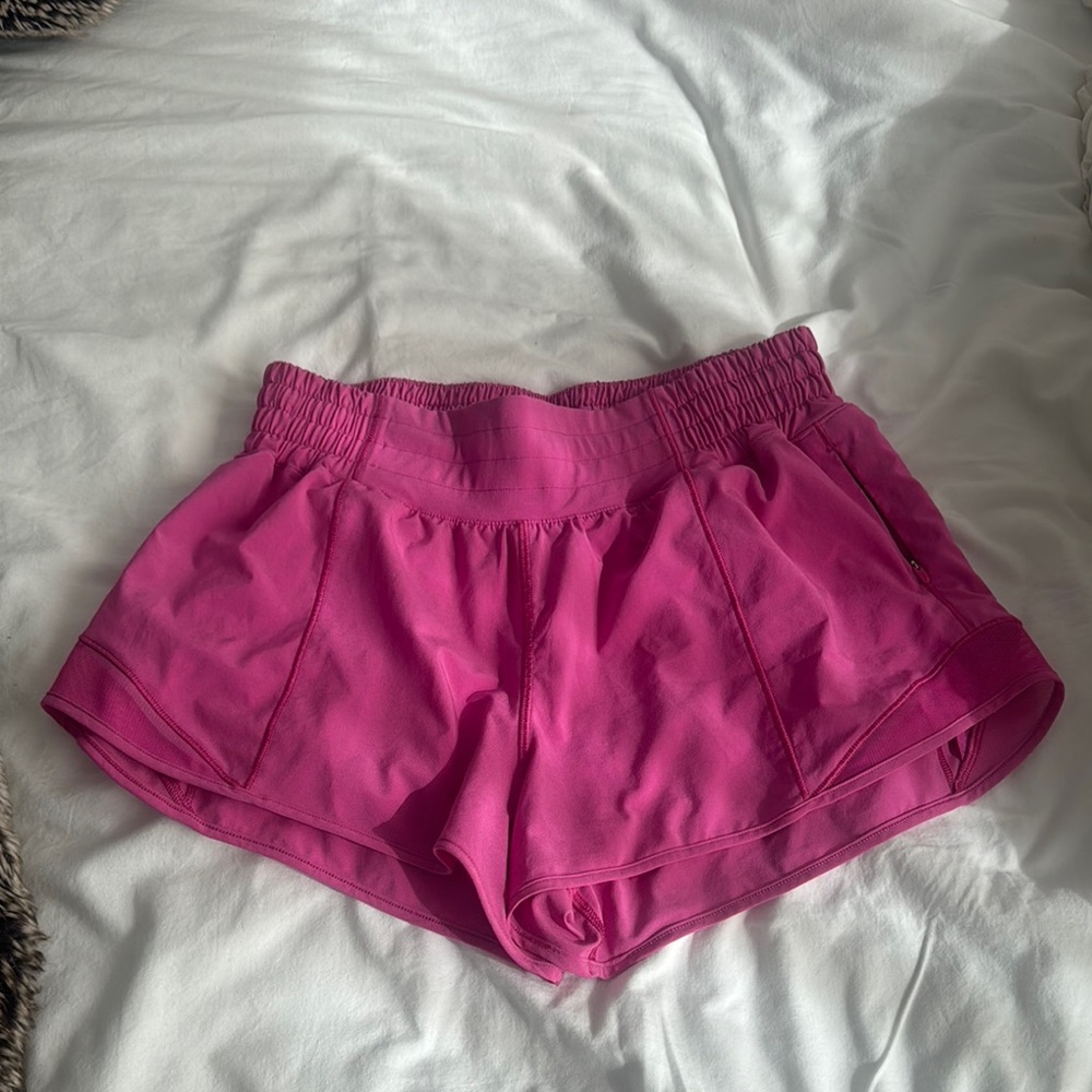 Lululemon Athletica Pink Athletic Shorts with Elastic Waistband